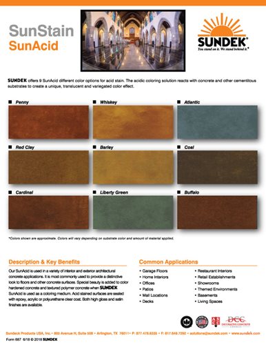 Acid Stain Colors
Site
Sundek
