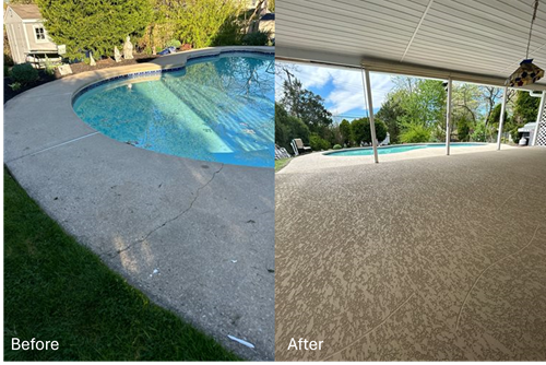 Before And After, Crack Repair
Site
Sundek of Pennsylvania
