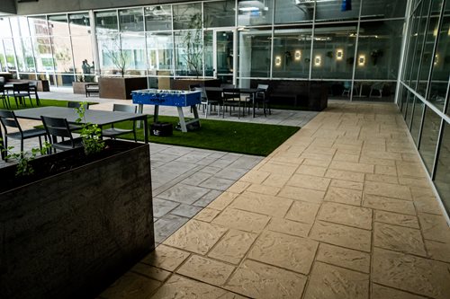 Stamped Concrete, Preserve Courtyard
Site
Sundek
