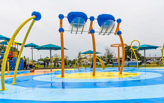 colorful splash pad